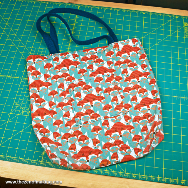Sunday Snapshot: A Fun Fox Tote Bag to Kick Off 2015 | Red-Handled Scissors