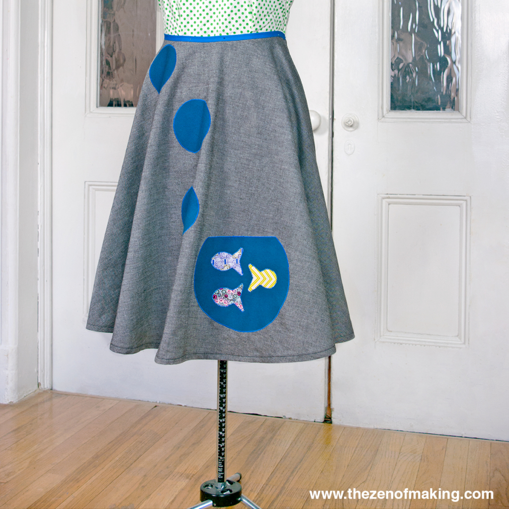 Tutorial: Goldfish Bowl Poodle Skirt with AccuQuilt GO! Big | Red-Handled Scissors