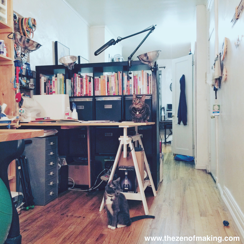 Sunday Snapshot: Of Craft Studio Cats and Springtime Allergies | Red-Handled Scissors