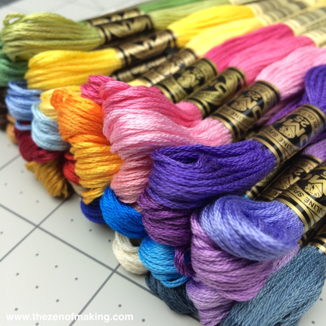 Happy Post: Pretty Embroidery Floss + Fancy New Website Design