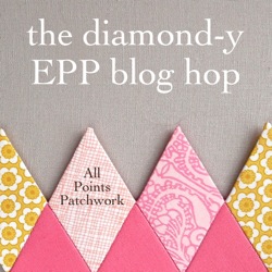Tutorial: Lengthen a Too-Short Skirt with EPP - The Diamond-y EPP Blog Hop + Giveaway