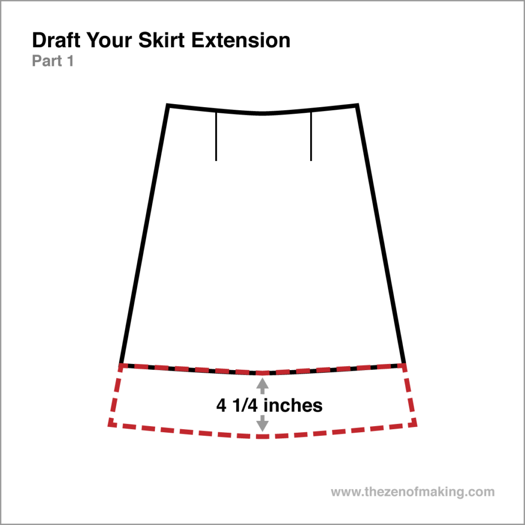 Tutorial: Lengthen a Too-Short Skirt with EPP - The Diamond-y EPP Blog ...