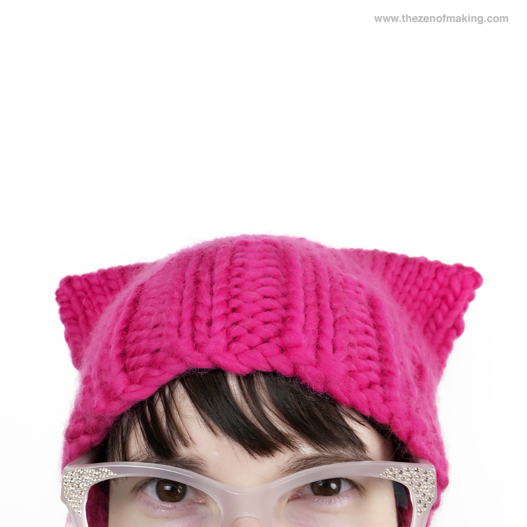 Tutorial: Basic Pussyhat Knitting Pattern | Red-Handled Scissors