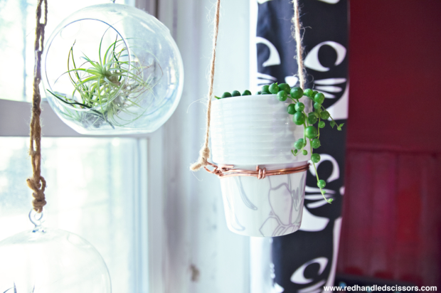 Tutorial: DIY Modern Hanging Planter