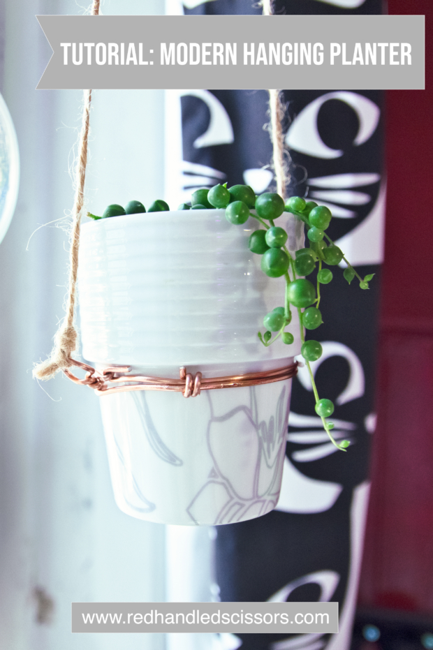 Tutorial: DIY Modern Hanging Planter