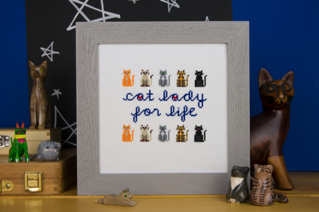 Cat Lady for Life - Improper Cross-Stitch, by Haley Pierson-Cox