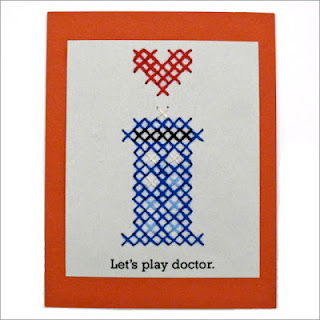 Pattern: TARDIS Cross-Stitch Valentine | Red-Handled Scissors